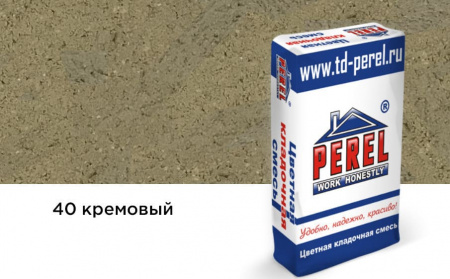 Цветная кладочная смесь Perel VL кремовая 50 кг Зима